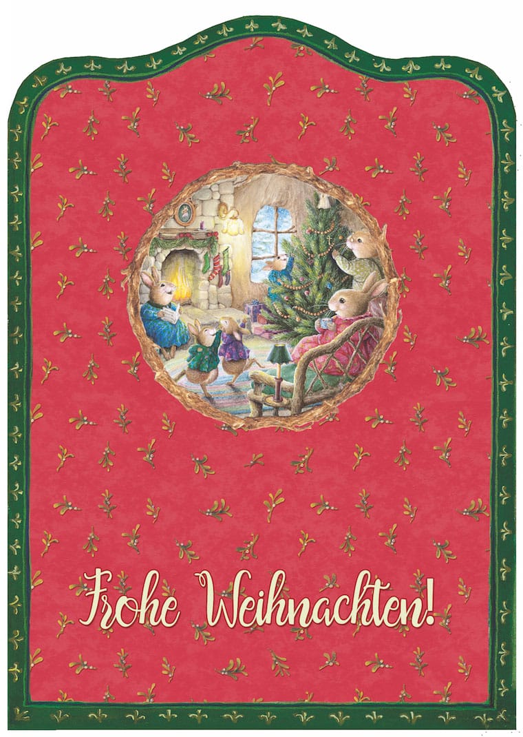 Silhouettenkarte "Frohe Weihnachten"