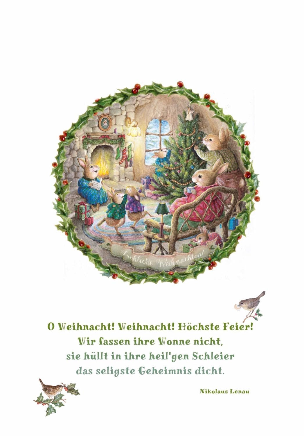 Silhouettenkarte "Frohe Weihnachten" – Bild 2