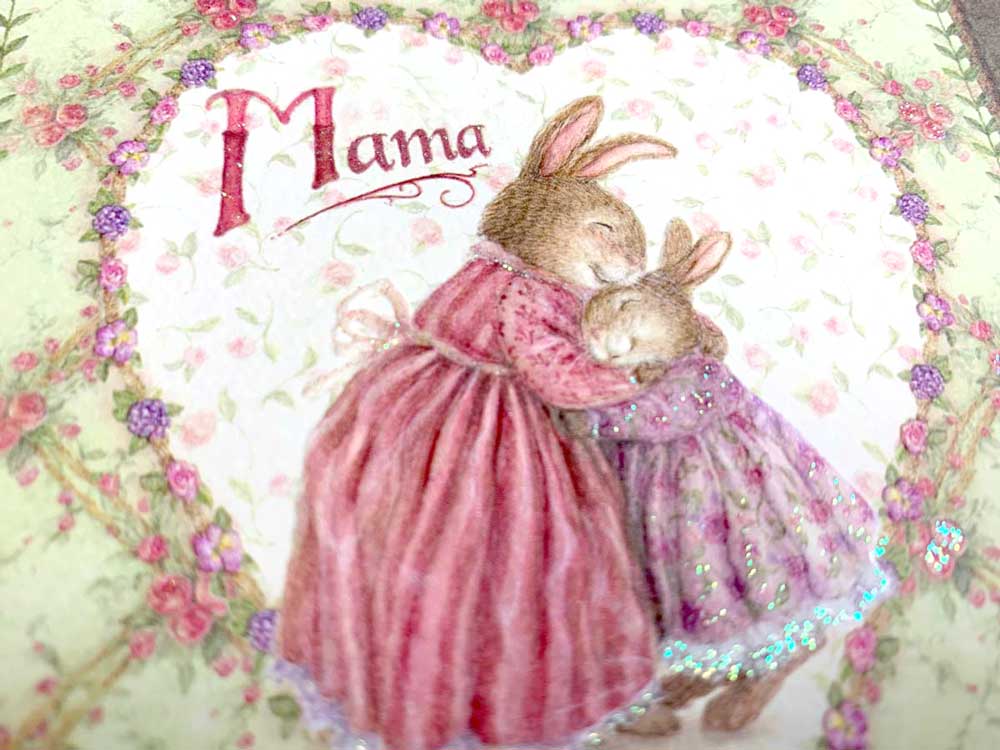 Grußkarte mit Textur "Mama ist die Beste" – Bild 5