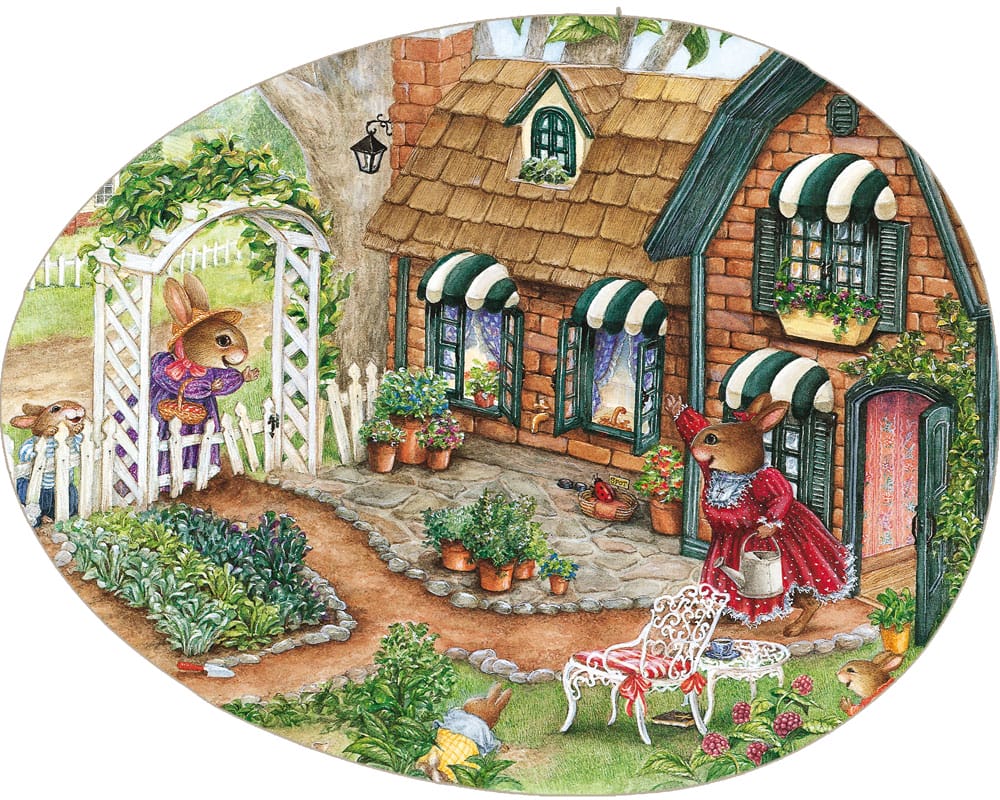 Ei-Puzzle "Hasentreffen"