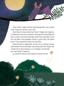 Kinderbuch Katze Schlecki Leckermaul Innenseite Fledermaus